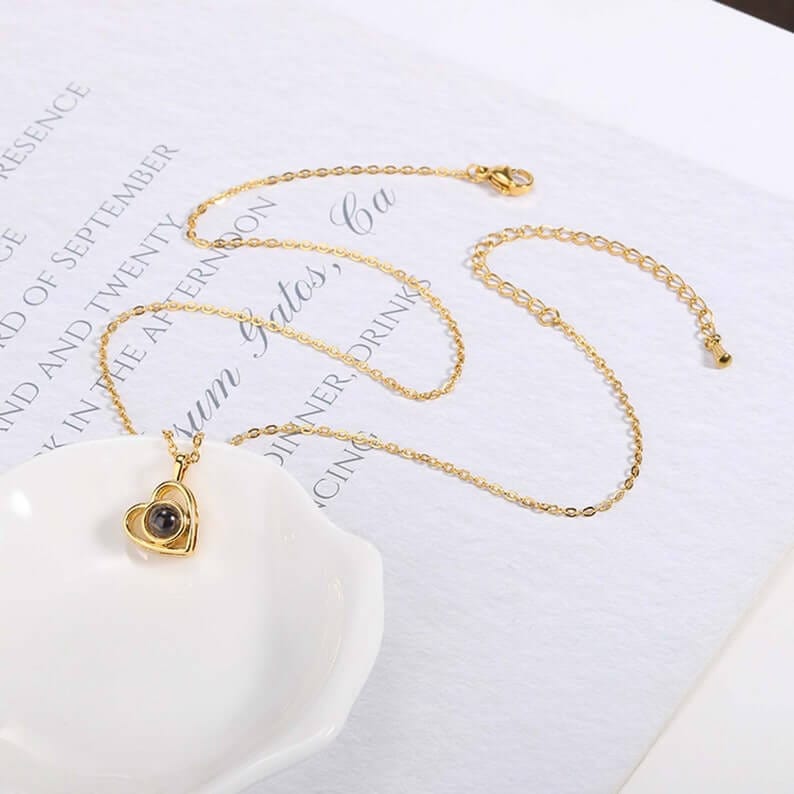 Personalized Photo Projection Necklace-CustomLove