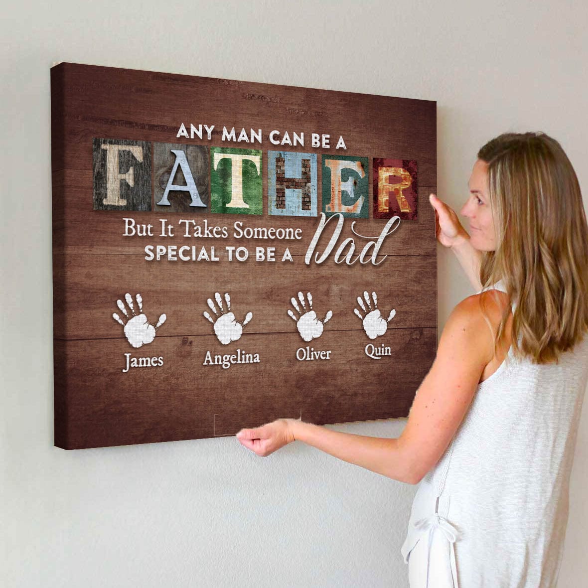 Custom Dad Canvas - Someone Special-CustomLove