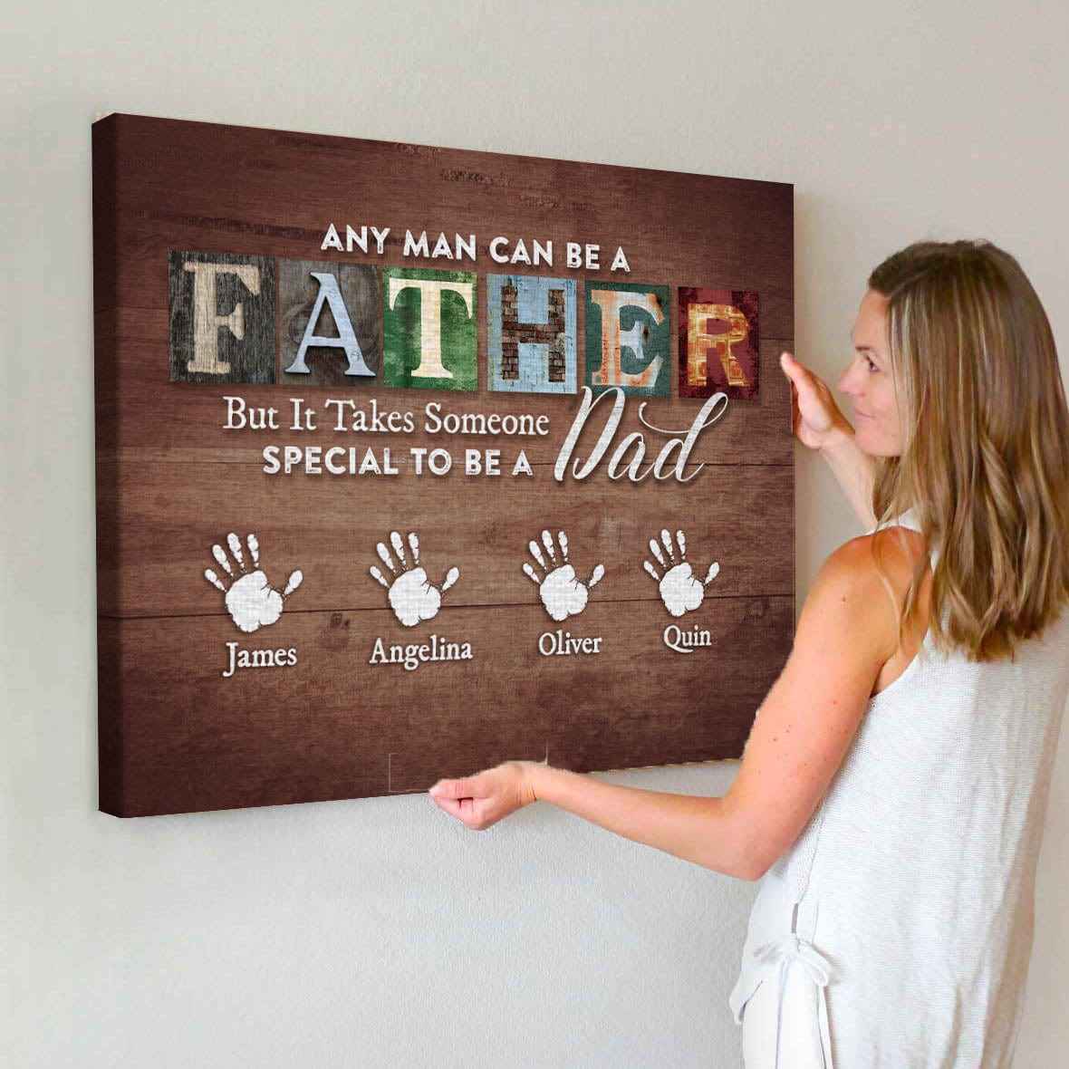 Custom Dad Canvas - Someone Special - CustomLove