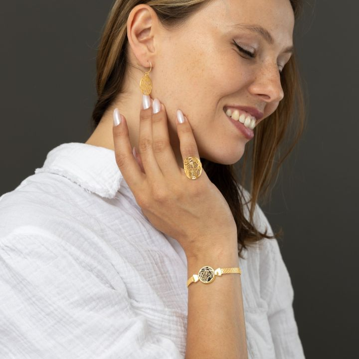 Personalized Precious Spot Silhouette Map Bracelet-CustomLove