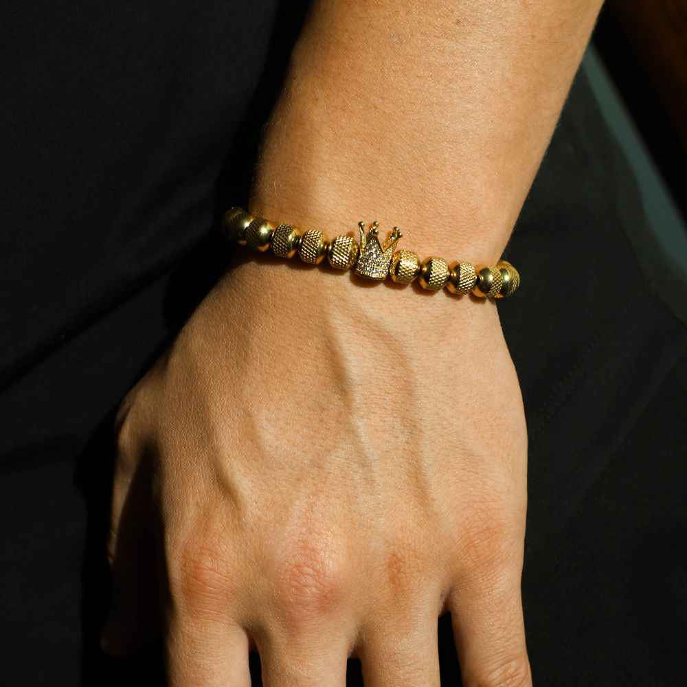 "To My Man - Straighten Your Crown" Bracelet Gift Set - CustomLove