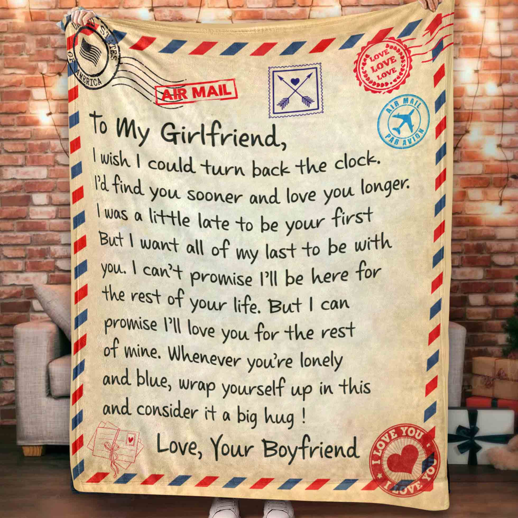 Personalized Love Letter Blanket-CustomLove