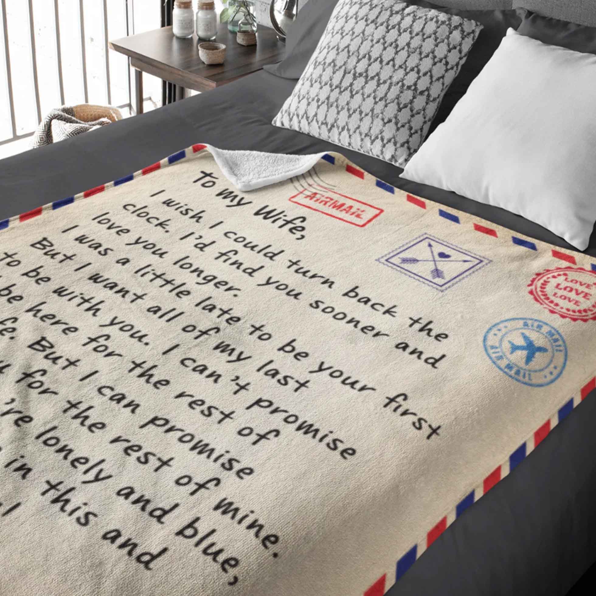 Personalized Love Letter Blanket-CustomLove