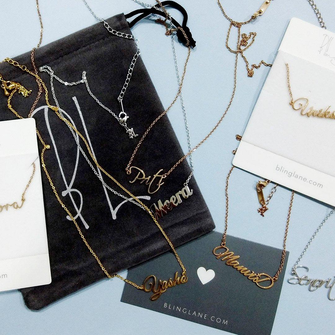 Personalized Three Name Necklace-CustomLove