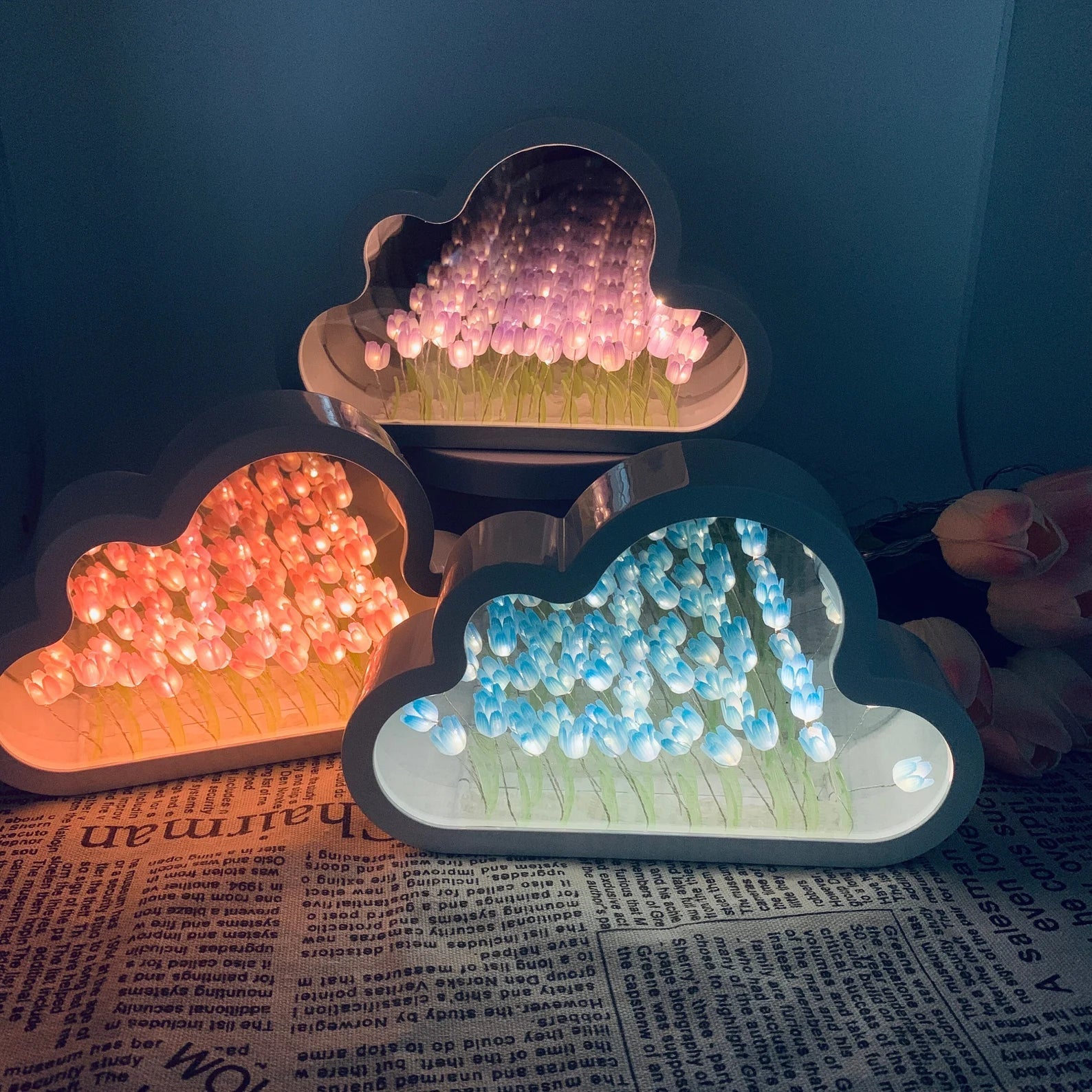Forever Infinite Cloud Mirror Tulips-CustomLove