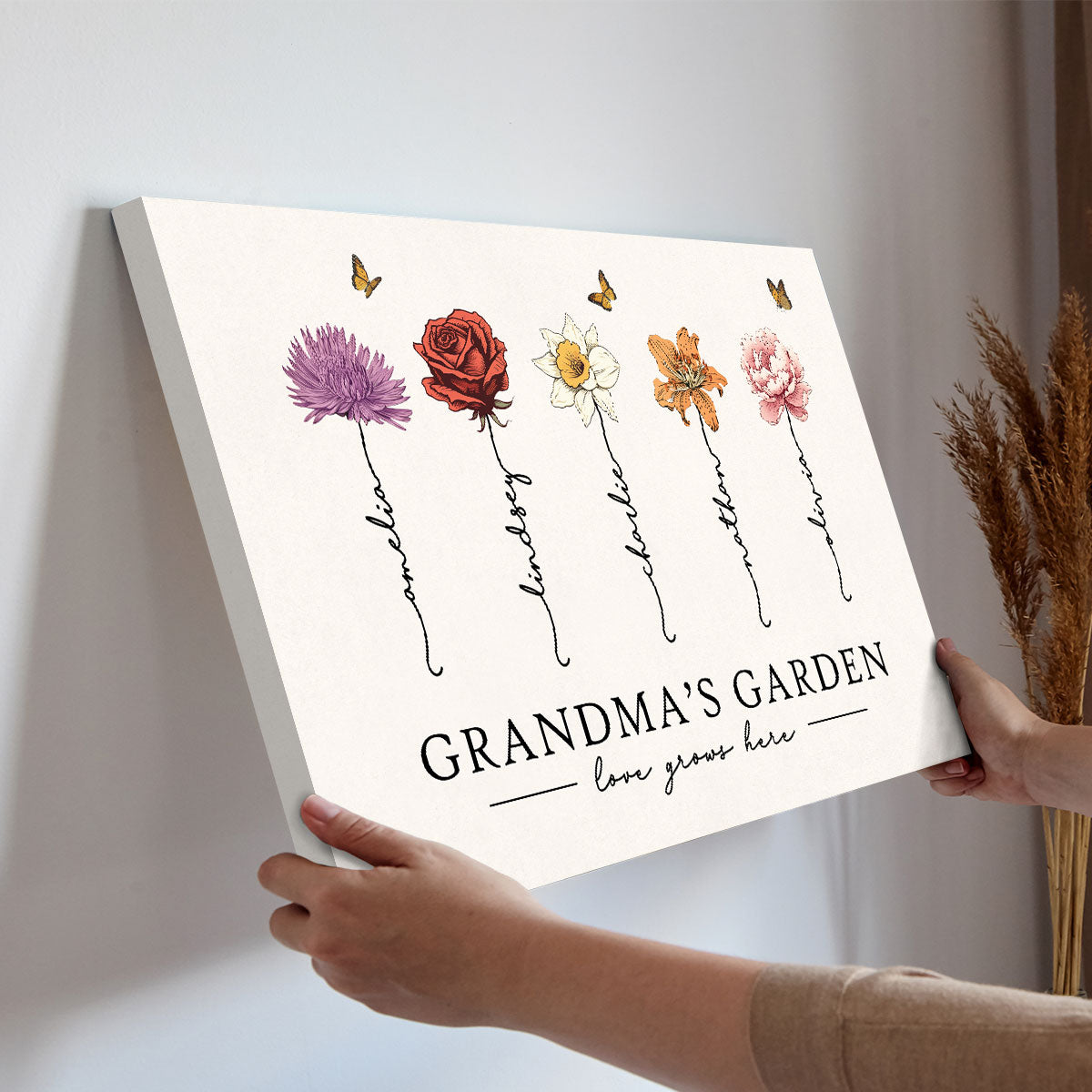 Personalized Canvas - Grandma‘s Garden-CustomLove