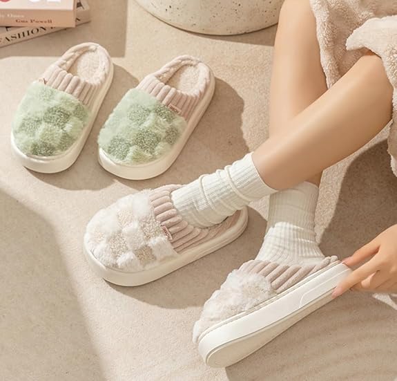 Unisex Plush Slippers-CustomLove