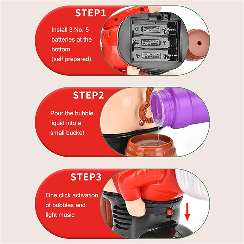 🎅Funny Santa Bubble Blowing Machine🎄-CustomLove