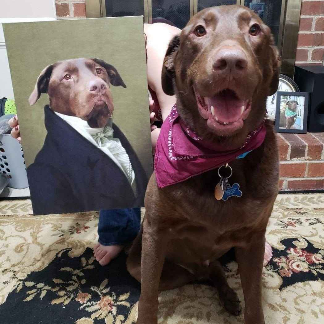 The Ambassador - Custom Pet Canvas - CustomLove