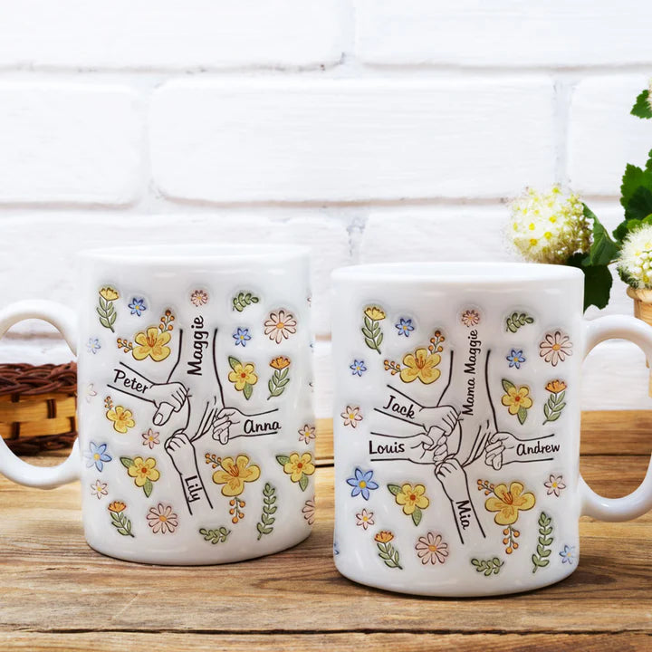 You Hold Our Hearts – Personalised 3D Effect Mug-CustomLove