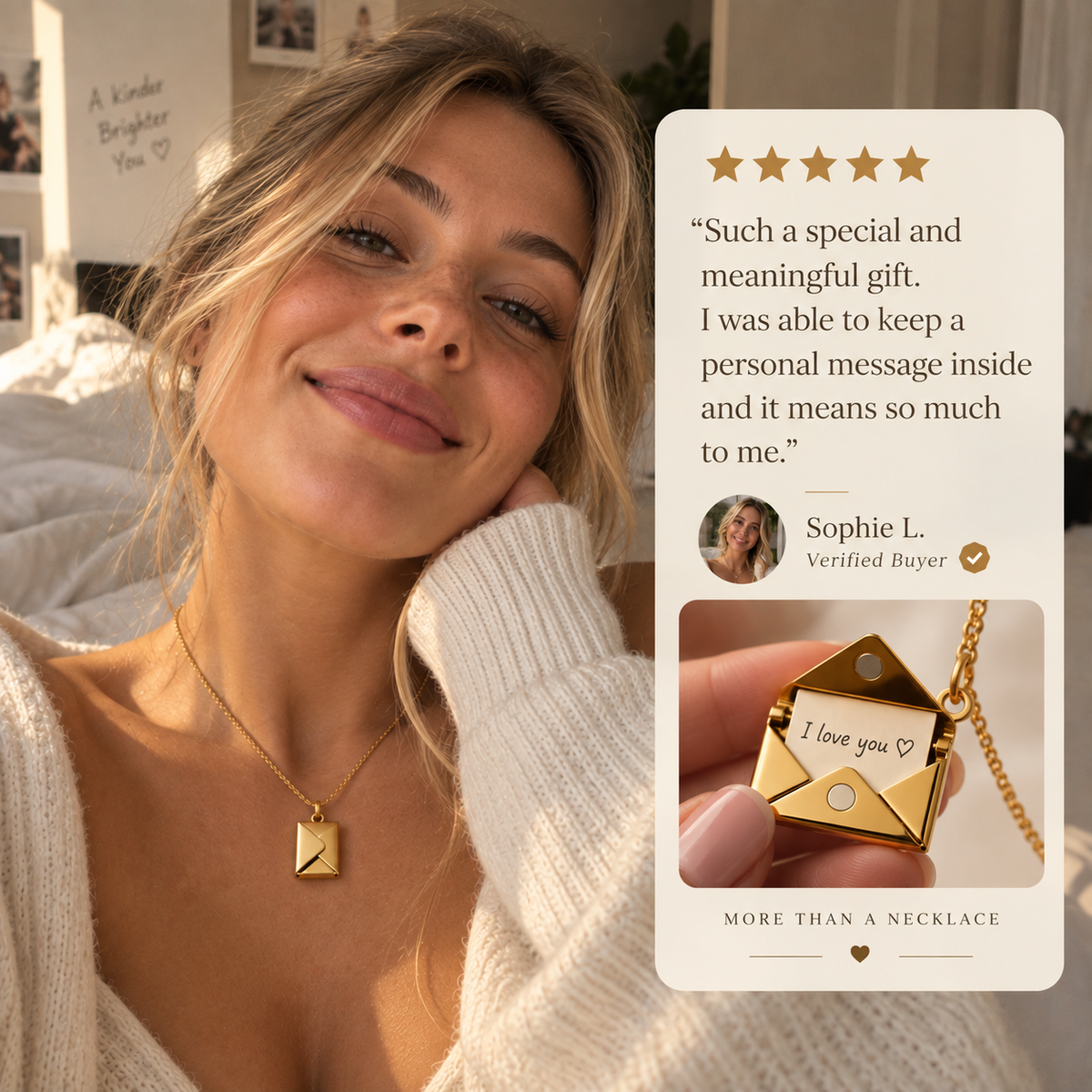 Personalized Secret Love Letter Necklace