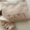 Custom Embroidered Mama/Grandma Floral Sweatshirt/Hoodie/T-shirt