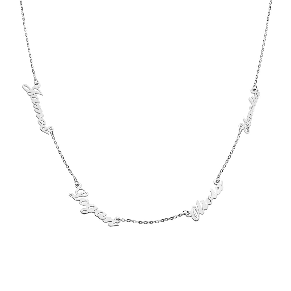Personalized 4 Names Necklace