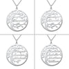Personalized Family Tree Name Necklace in Stainless Steel