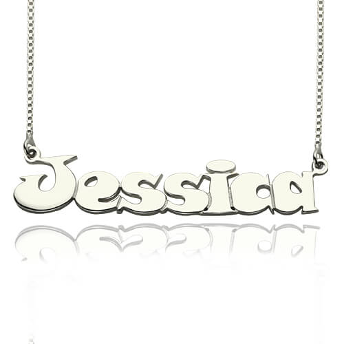 Kids Comic Name Necklace