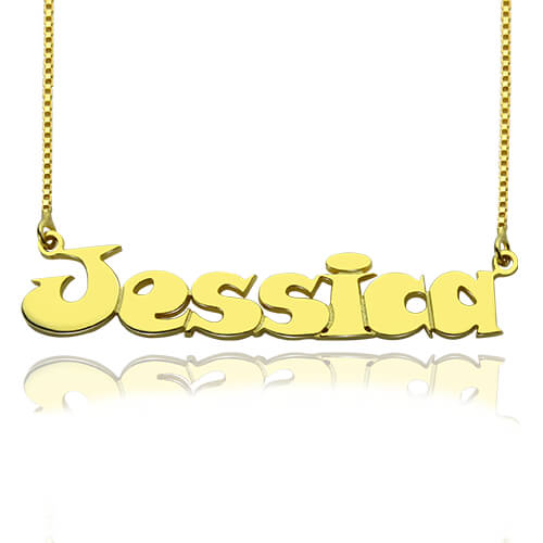 Kids Comic Name Necklace