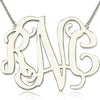 Personalized 2" XXL Celebrity Monogram Necklace