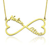Personalized Heart Infinity Name Necklace