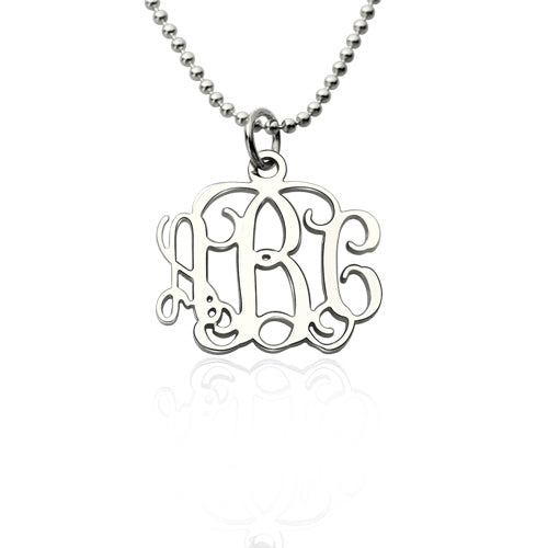 Personalized 0.72" Small Monogram Necklace
