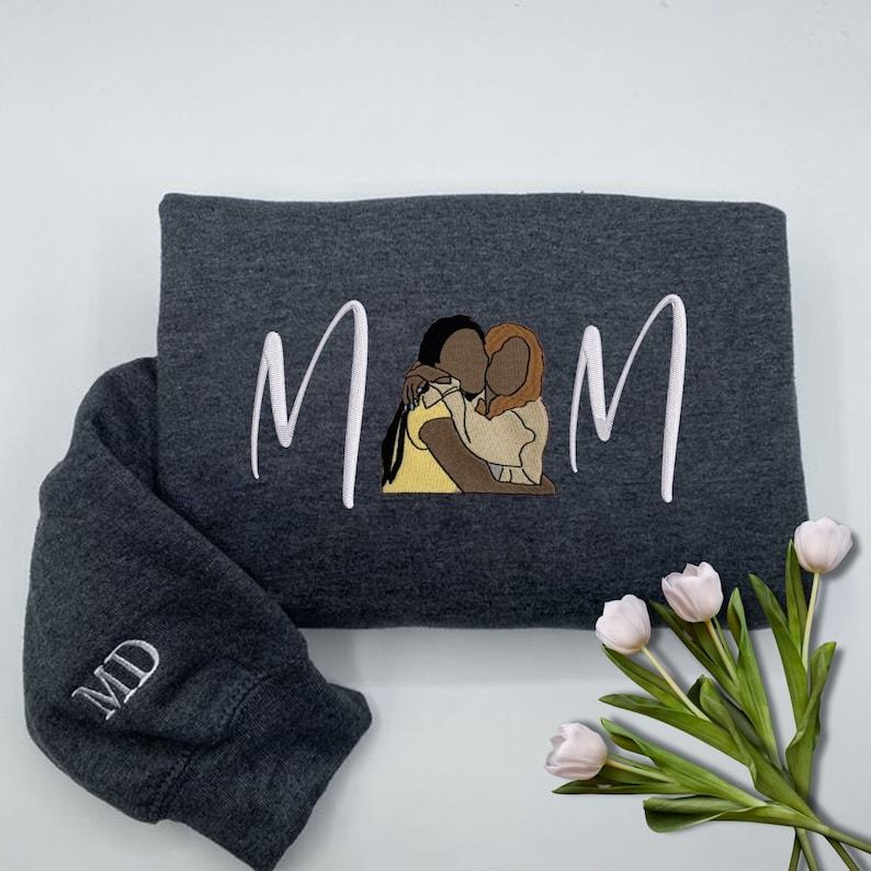 Personalized Embroidered Mama Sweatshirt