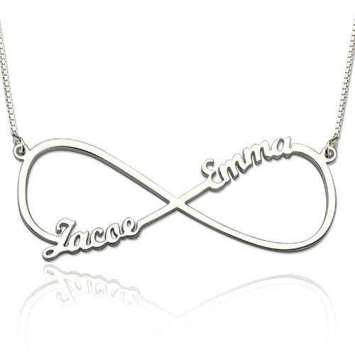 Infinity Necklace with Two Names