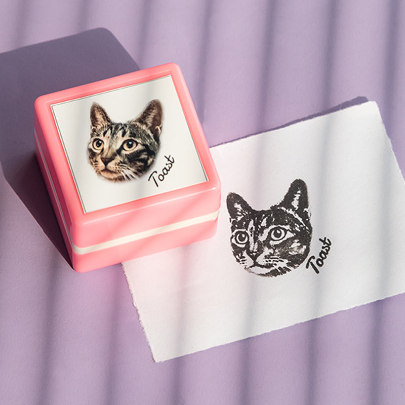 Personalized Pet Portrait Stamp