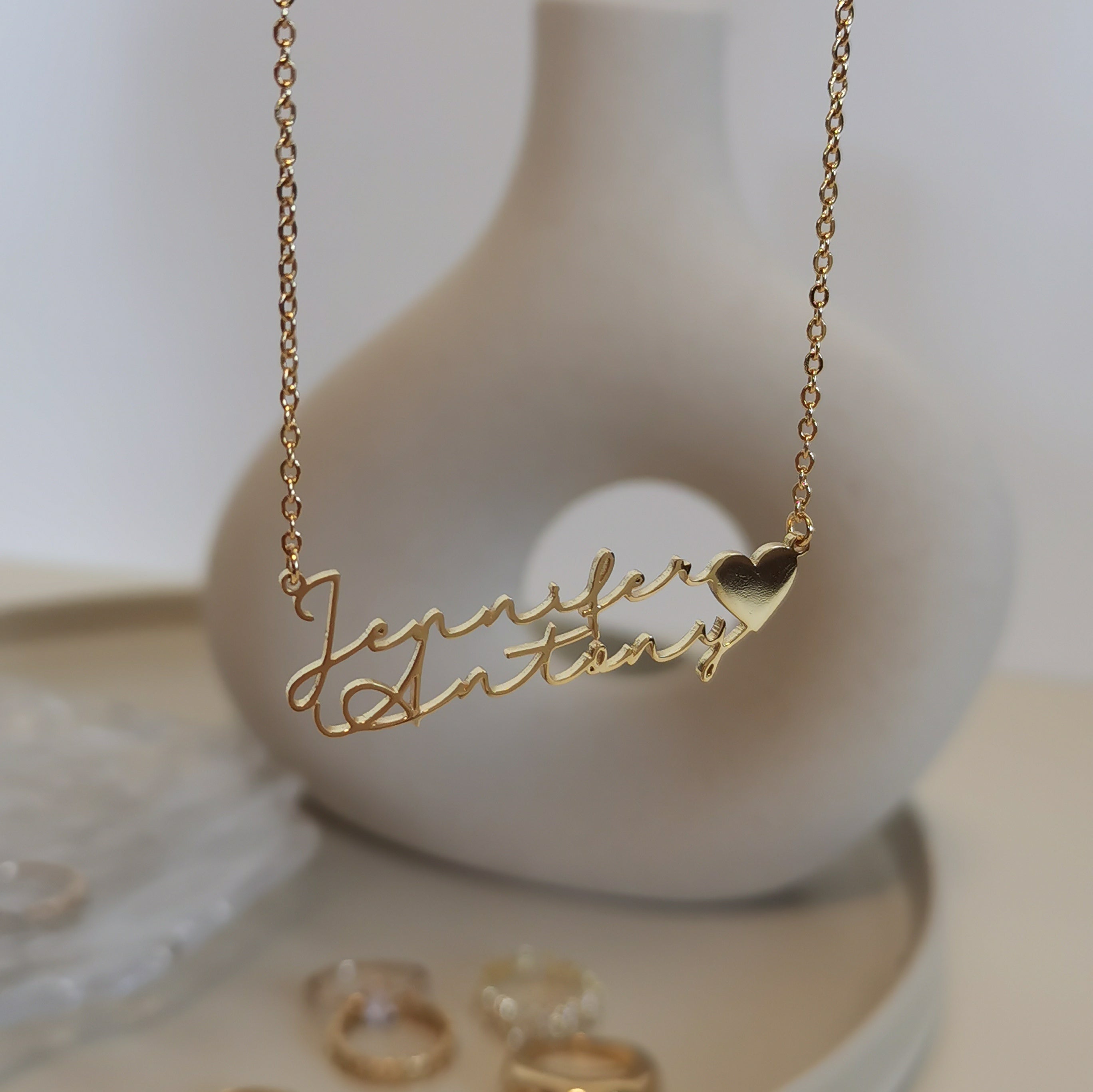 Personalized Double Name Necklace