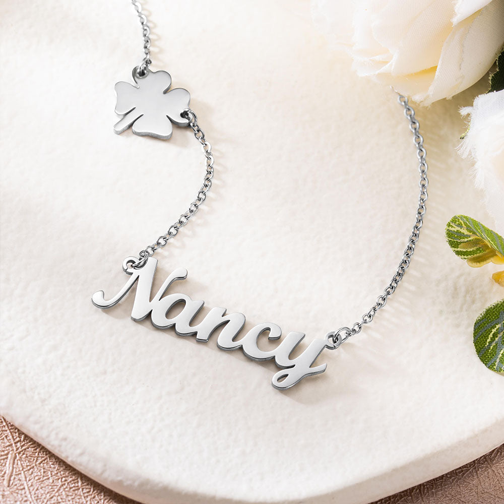 Custom Icon in 4 Styles Necklace with Name