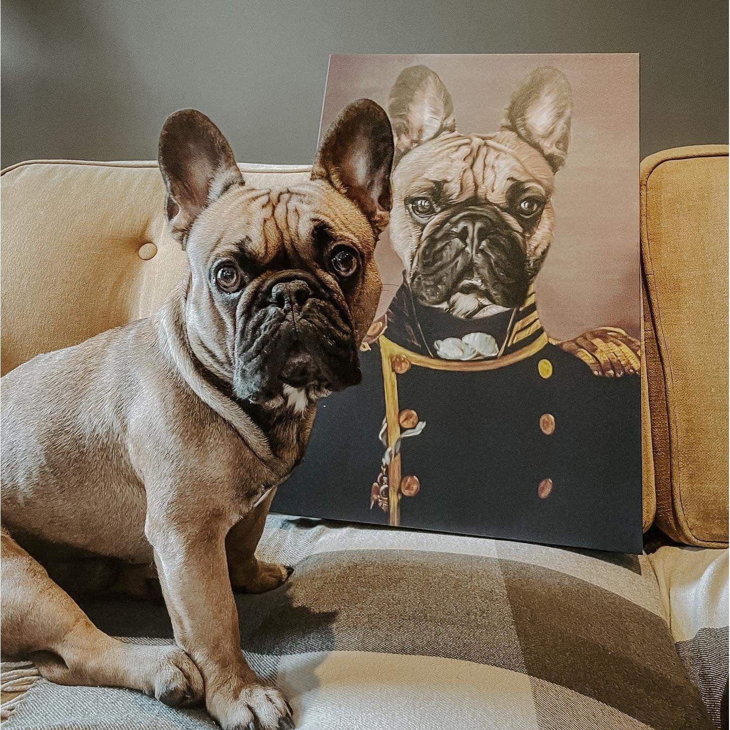 The Admiral - Custom Pet Canvas