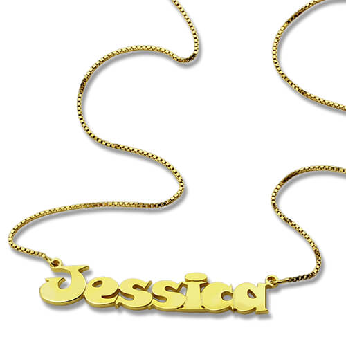 Kids Comic Name Necklace