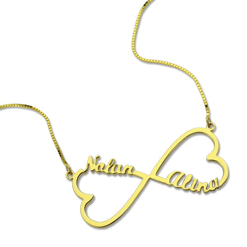 Personalized Heart Infinity Name Necklace