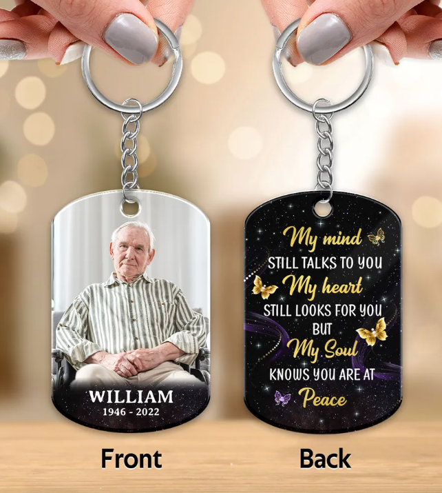 Personalized Acrylic Keychain - Memorial Sympathy Remembrance