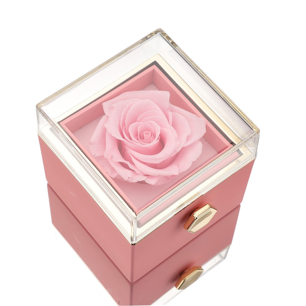 Eternal Rose Box - Ring & Real Rose