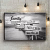 Ocean Dock Family Multi-Names Premium Canvas