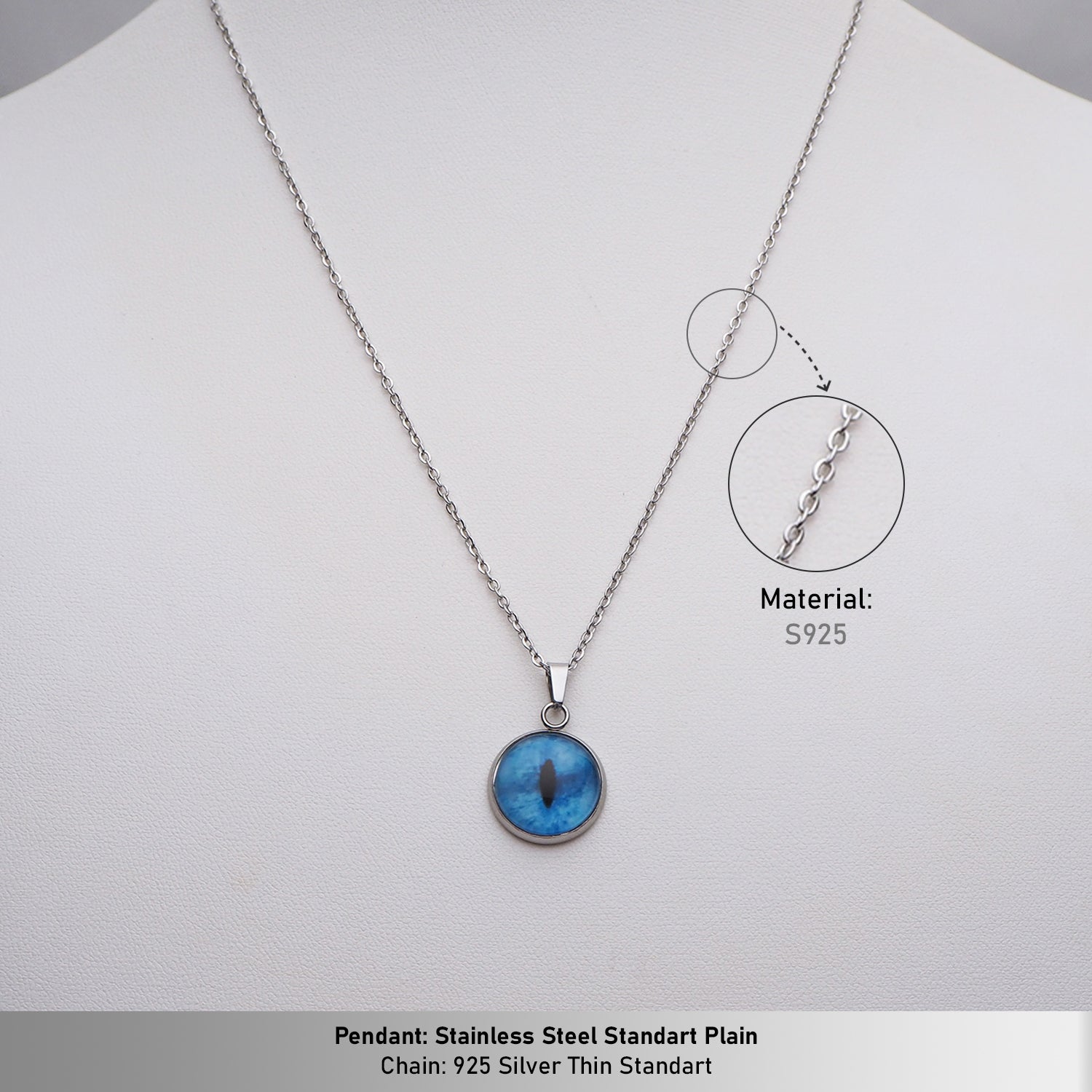 Personalized Pet Eye Necklace