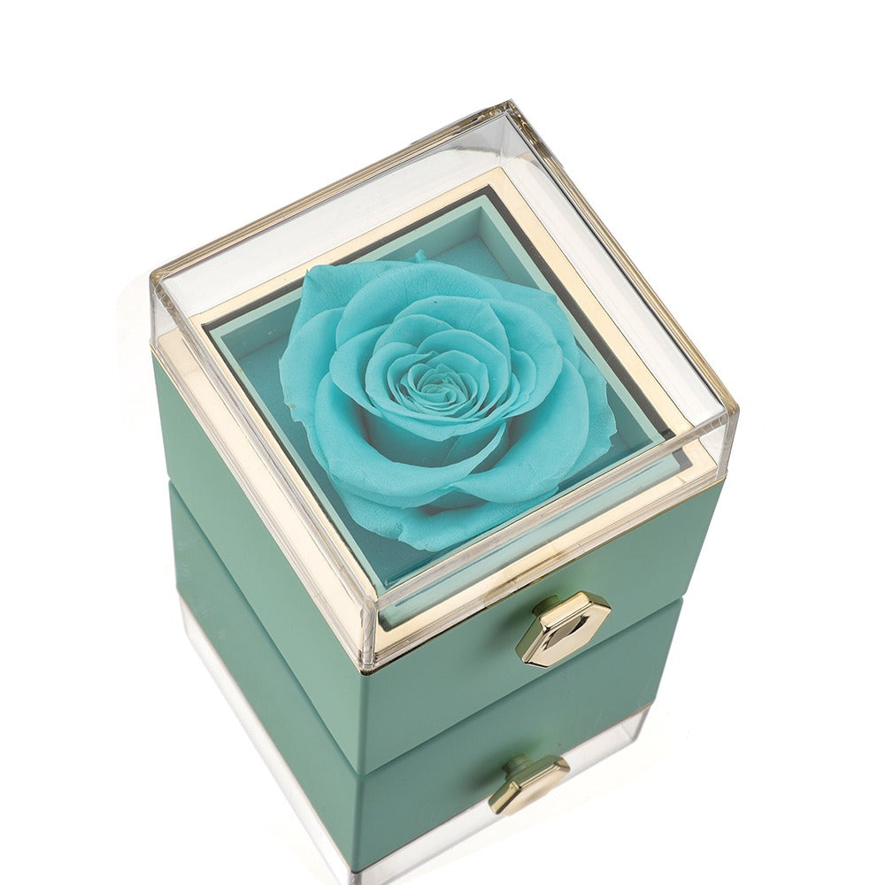 Eternal Rose Box - Ring & Real Rose