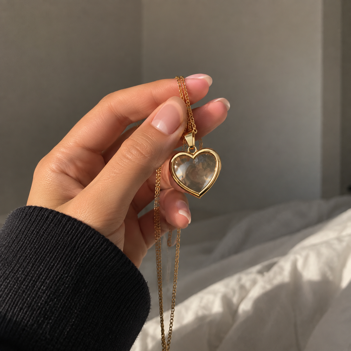 Personalized Heat-Reveal Photo Necklace
