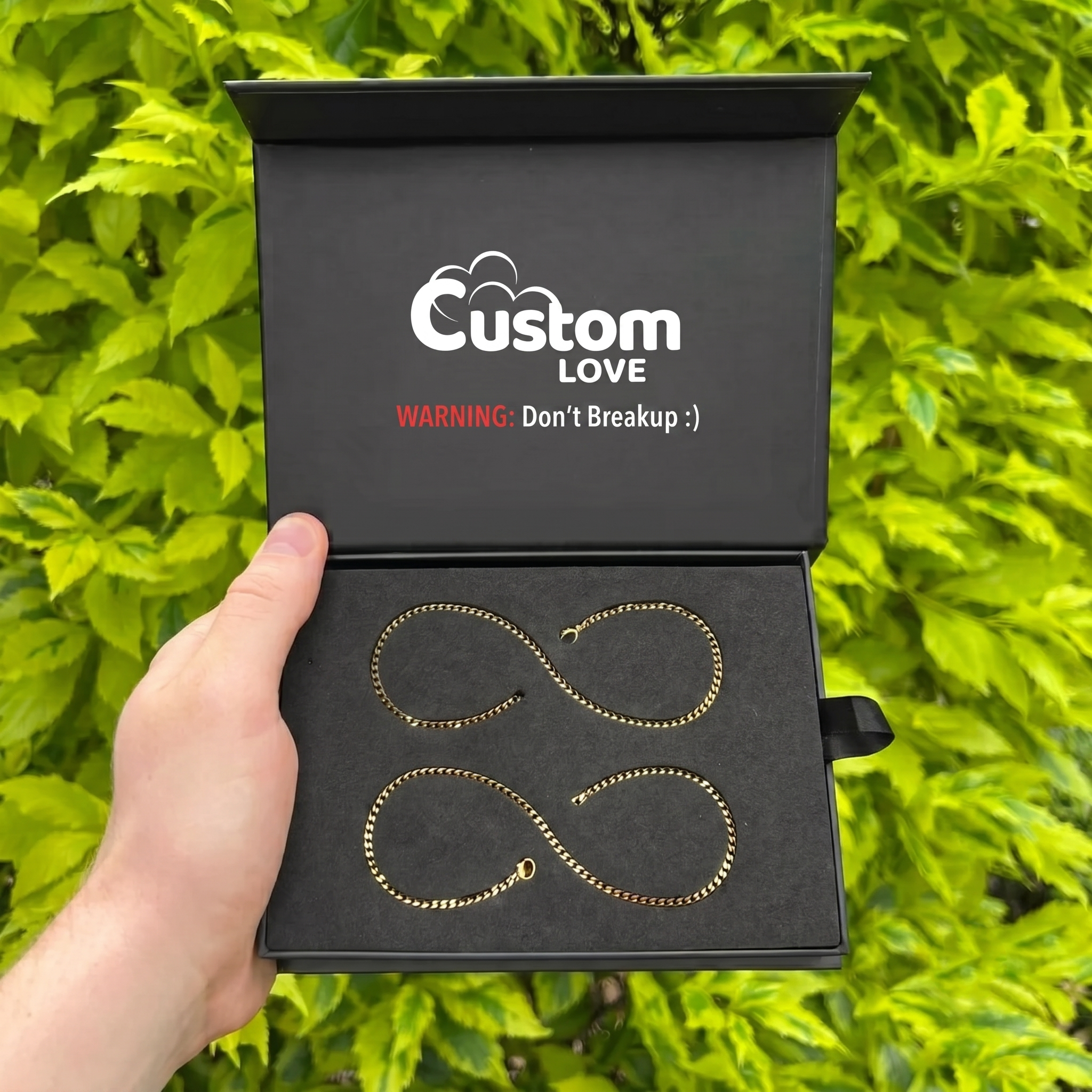 CustomLove Permanent Bracelet Kit for Couples - DIY Matching Jewelry Set