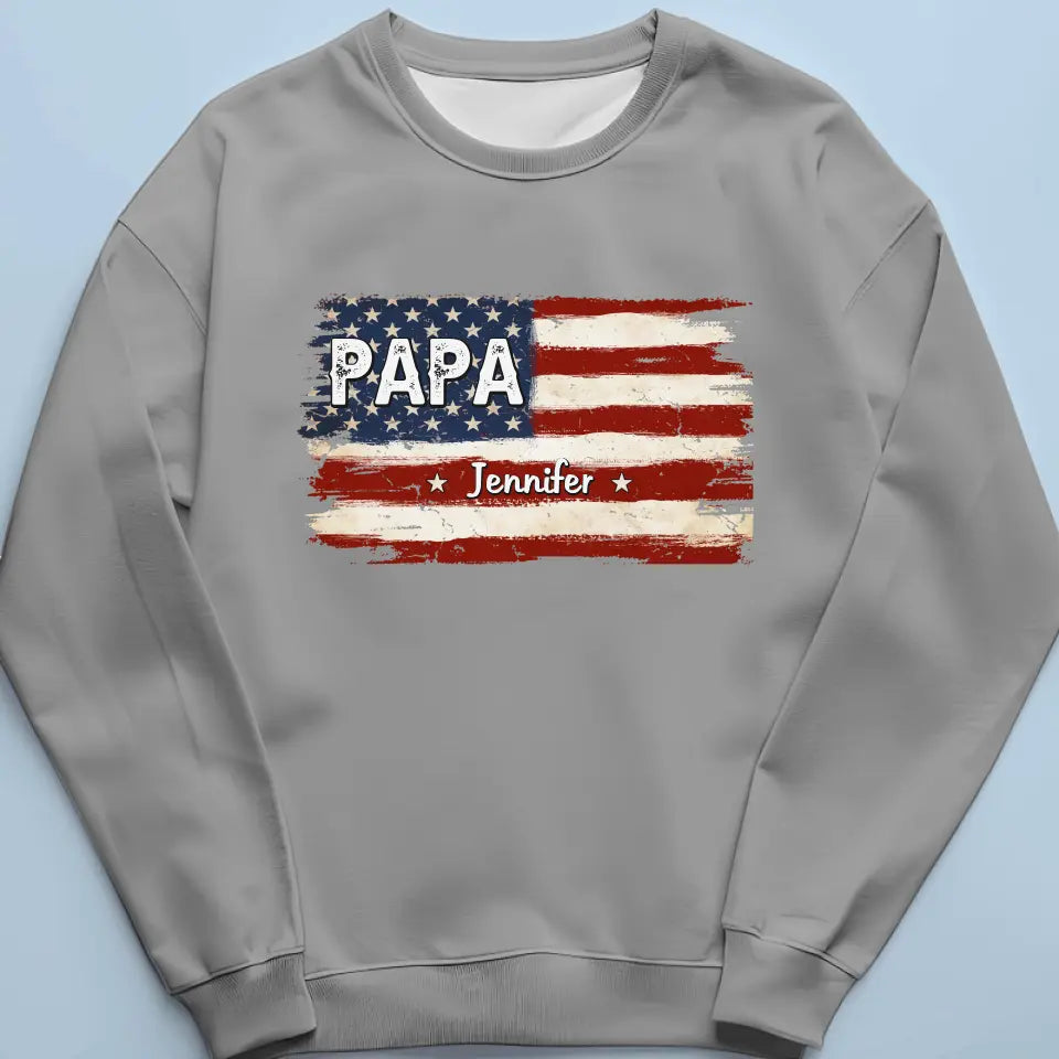 Personalized Proud To Be American - Family Gift For Dad, Grandpa