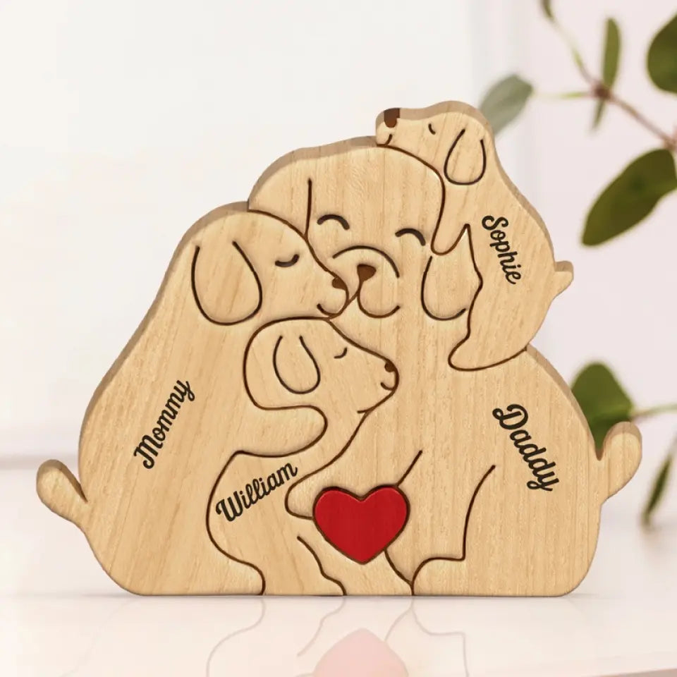 Personalized Wooden Art Puzzle - The Love Of A Family Is A Life's Greatest Blessing