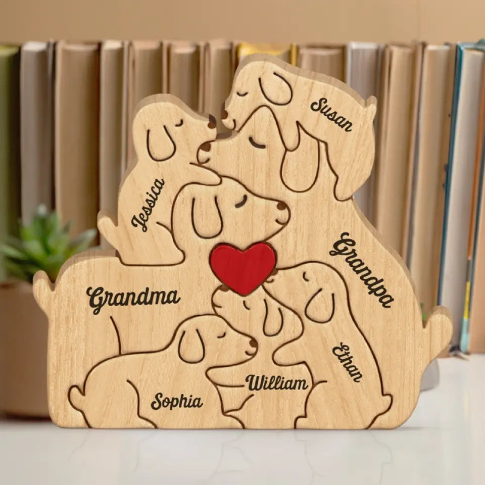 Personalized Wooden Art Puzzle - The Love Of A Family Is A Life's Greatest Blessing