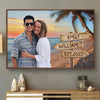 Personalized Canvas - Date of Love Beach