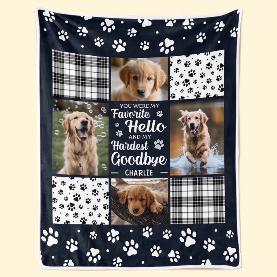 Personalized  Memorial  Custom Blanket - Sympathy Gift For Pet Owners, Pet Lovers