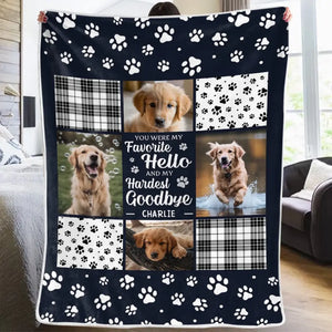 Personalized  Memorial  Custom Blanket - Sympathy Gift For Pet Owners, Pet Lovers