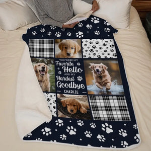 Personalized  Memorial  Custom Blanket - Sympathy Gift For Pet Owners, Pet Lovers