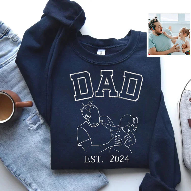 Custom Embroidered Portrait Sweatshirt