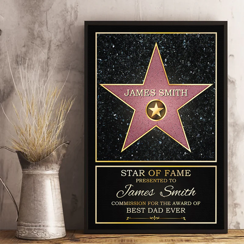 Personalized Canvas - "Star of Fame"