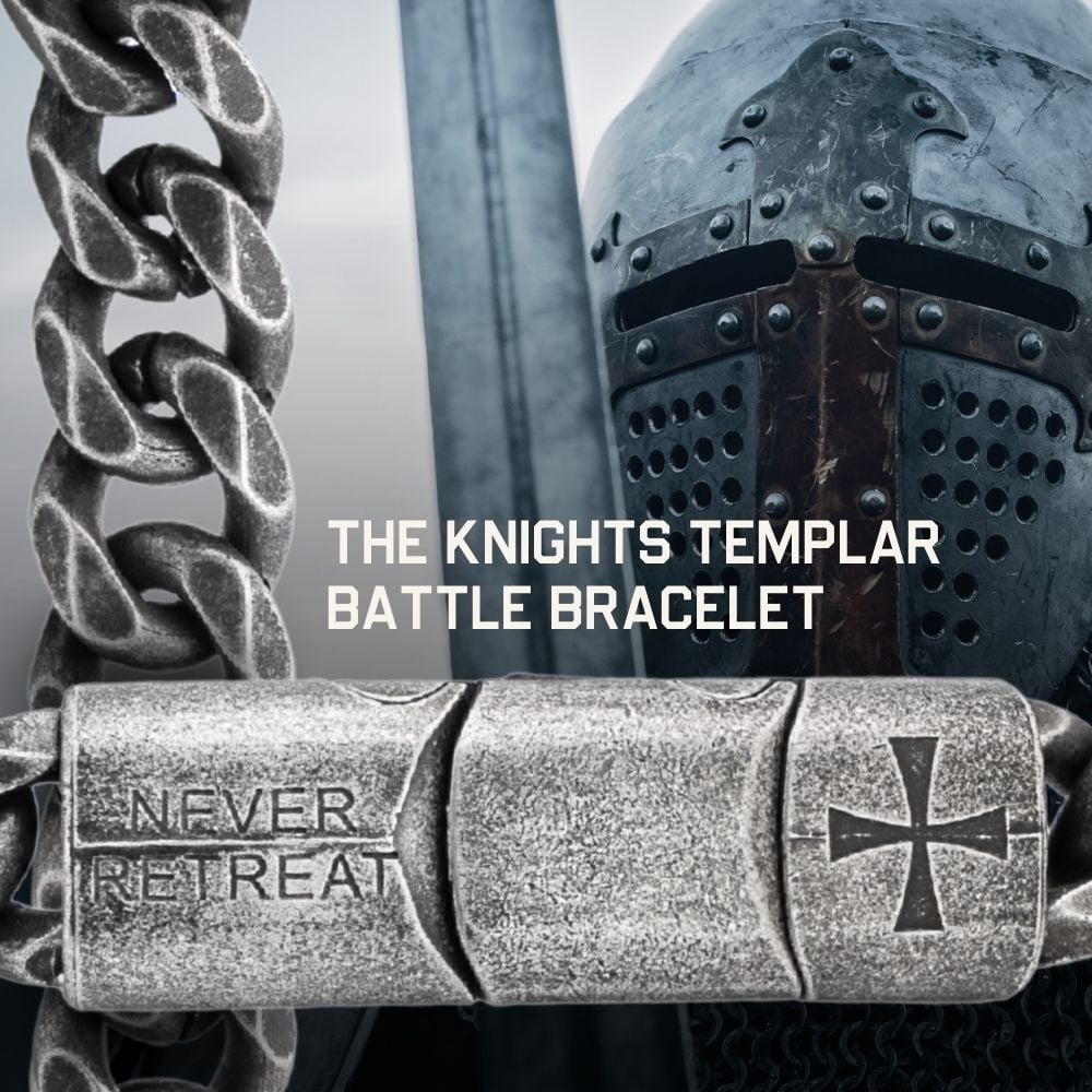 The Knights Templar - Never Retreat Never Surrender Bracelet