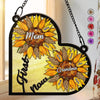 Personalized Hanging Suncatcher Ornament - First Mom Now Grandma