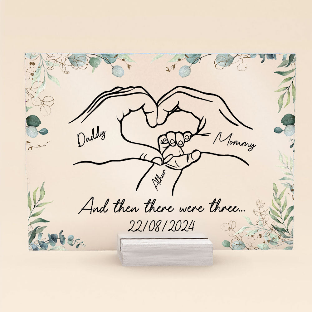 Personalized Acrylic Plaque - And Then There Were Three